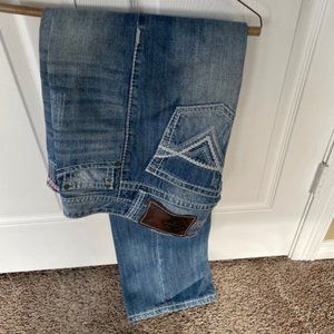 Rock & Roll Denim RELAXED FIT STRAIGHT BOOTCUT JEANS #M0S1612  29x34